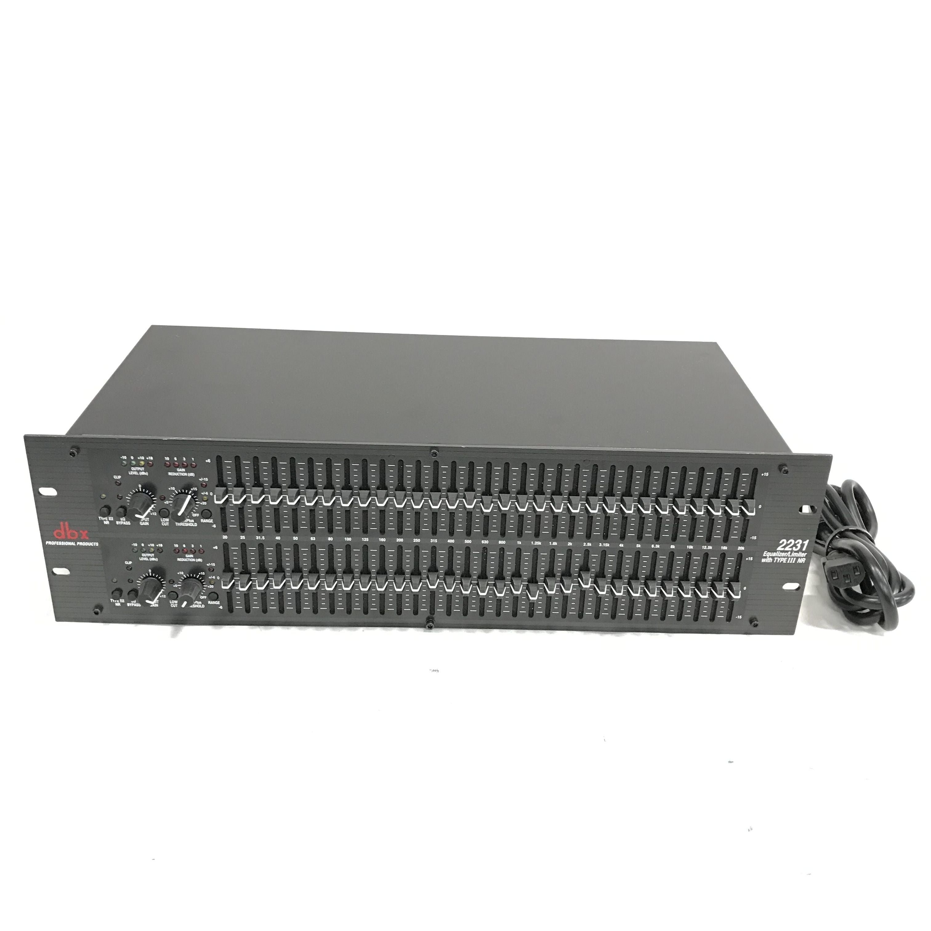 DBX 2231 - Dual Channel 31-Band Graphic Equalizer/Limiter with Type II
