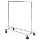 Rolling clothes rack