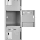 6-Tier Steel Lockerette - 1 Bank - Grey - 12 x 18 x 72 in. - image 6