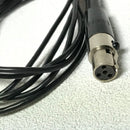 Shure WL50B Omnidirectional Lavalier Condenser Subminiature Microphone with TA4F Connector for use with Shure Wireless Transmitters, Black - DEMO