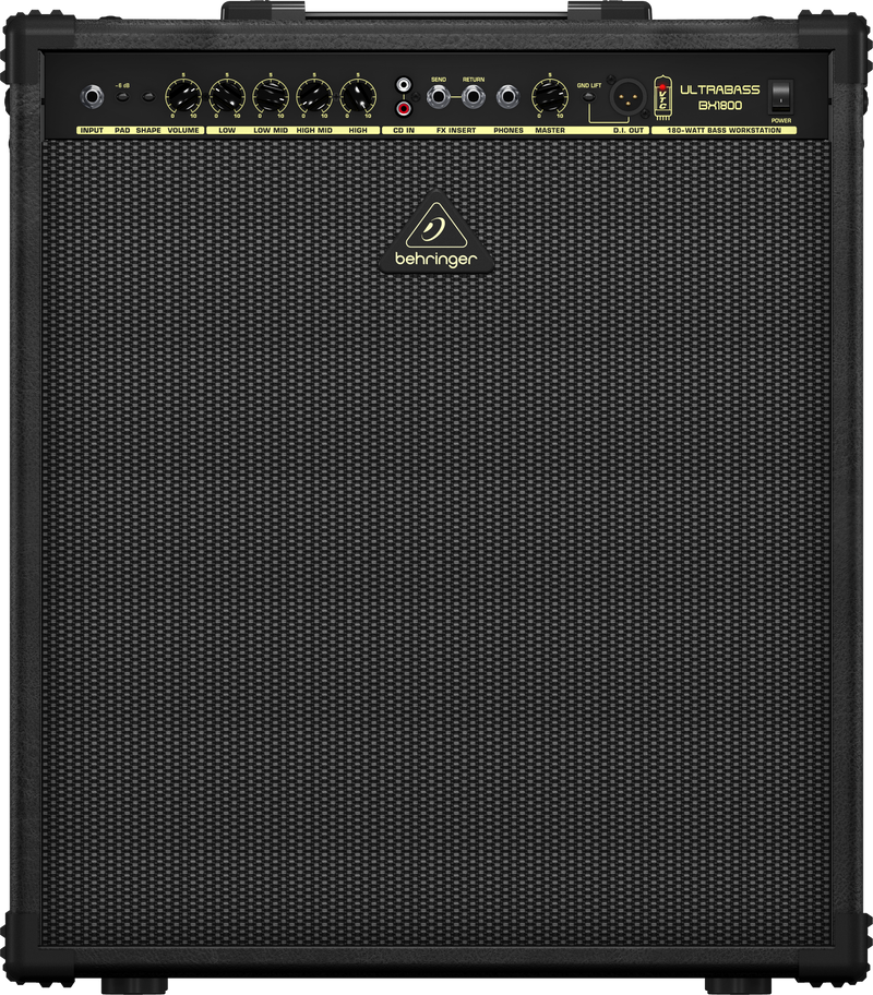 Behringer BX1800 180 Watt Bass Amplifier with Original Bugera Speaker and VTC-Technology - DEMO