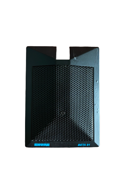 Shure BETA-SM91 Surface Mounted Unidirectional Condenser Microphone w/ Preamp and Cable - USED