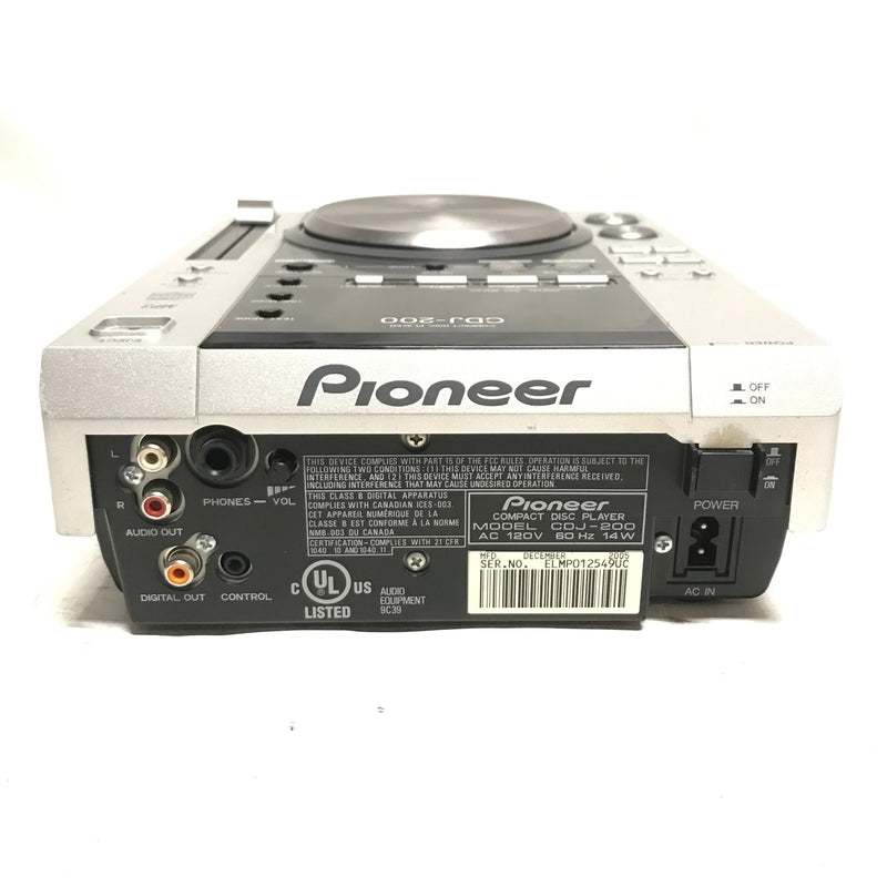 Pioneer CDJ-200 Digital CD Deck With Effects - USED