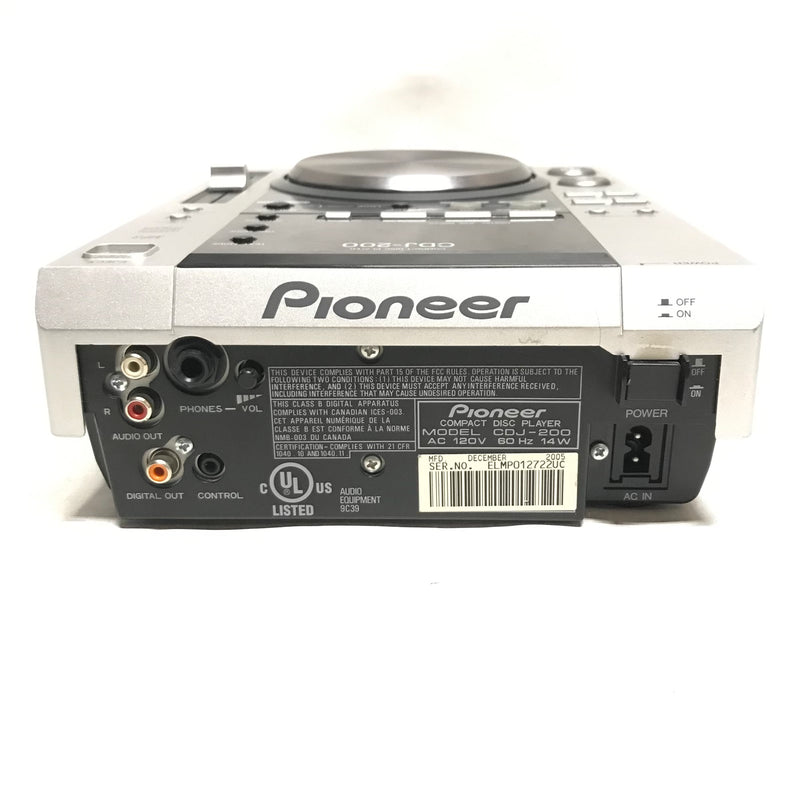 Pioneer CDJ-200 Digital CD Deck With Effects - USED