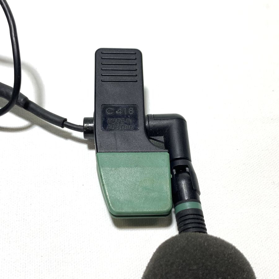 AKG C418 Clip-On Condenser Drum Microphone w/ MicroMic II Phantom Powe