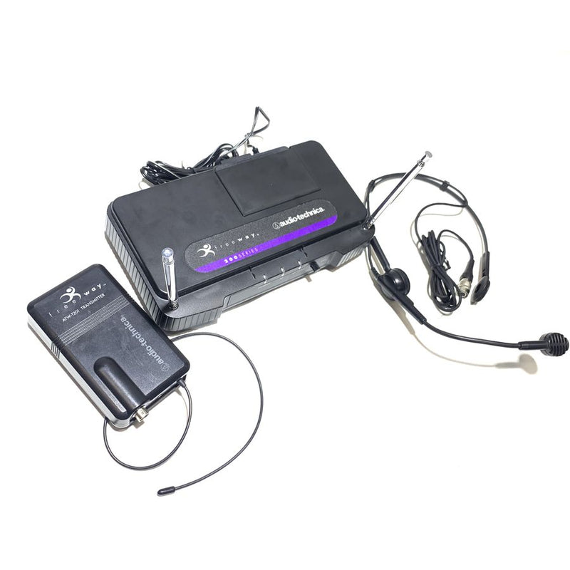 Audio-Technica 200 Series Freeway Wireless Microphone System w/ ATM70 Headset Microphone, ATW-T201 Bodypack Transmitter