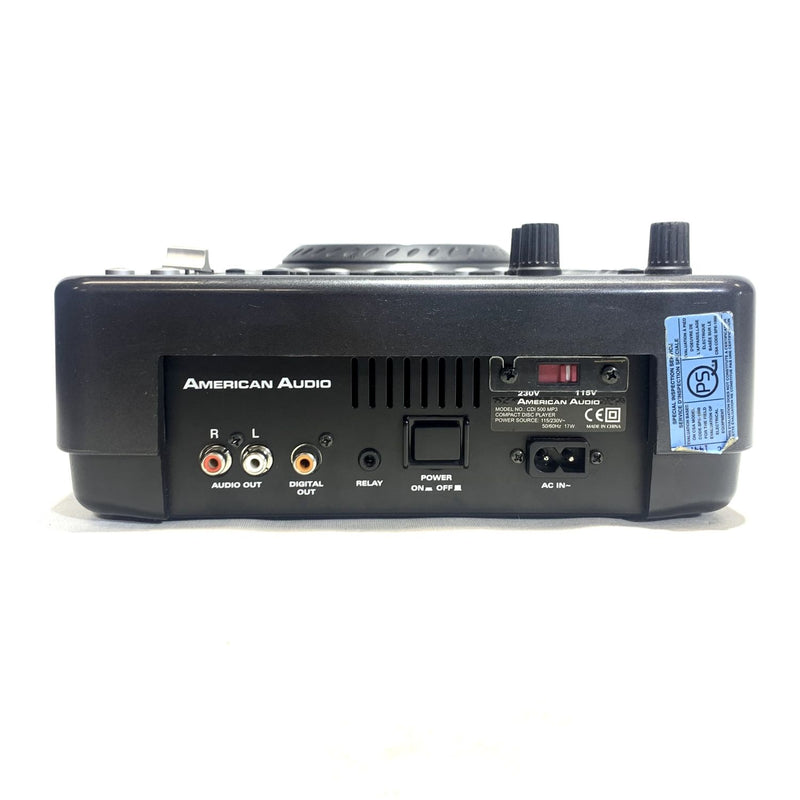 American Audio CDI 500 MP3 Professional Single MP3/CD Player