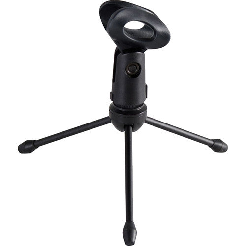 Distrio DIS-DMS Mini Ultra-Lightweight Collapsible Desktop Tripod Stand for both Wired and Wireless  Standart Handheld Microphones - NEW