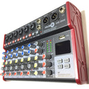 Music8 M8-8ME 8-Channel Mixer w/ Mic Effects, Bluetooth and USB