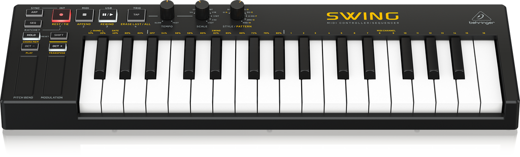 40% SALE ! Behringer SWING 32-Key USB MIDI Controller Keyboard with 6 40% SALE ! Behringer SWING 32-Key USB MIDI Controller Keyboard with 6