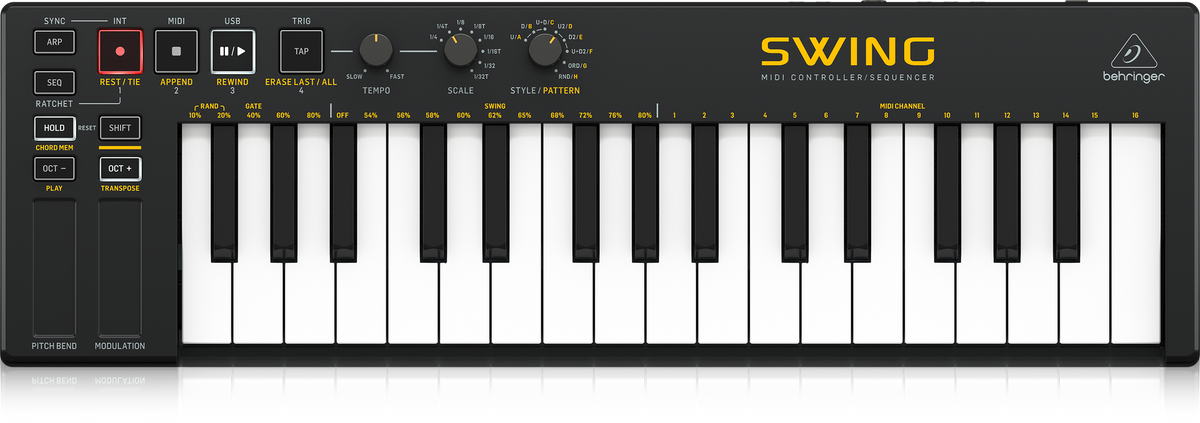 40% SALE ! Behringer SWING 32-Key USB MIDI Controller Keyboard with 6