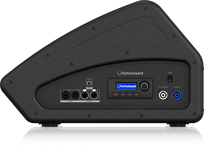 Turbosound TFM152M-AN Coaxial 2500 Watt 2 Way 15" Stage Monitor with Klark Teknik DSP Technology and ULTRANET - DEMO