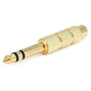 Adaptateur audio en ligne métallique Digiflex HAA-SJ201 - Jack TRS mâle 6,35 mm vers Jack TS femelle 6,35 mm