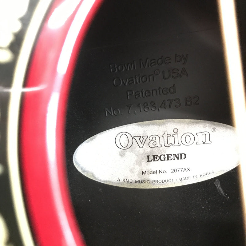 Ovation Legend 2077AX Acoustic/Electric - Cherry Burst (911) - DEMO
