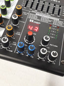 Music8 M8-MX-6 USB 8-Channel Mixing Console / Interface Mixer w/ EQ, DSP, Built-in 48V Phantom Power, MP3 Player, 5V USB Powered for Home Studio Recording DJ Network Live Broadcast or Karaoke - NEW