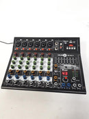 Music8 M8-MX-6 USB 8-Channel Mixing Console / Interface Mixer w/ EQ, DSP, Built-in 48V Phantom Power, MP3 Player, 5V USB Powered for Home Studio Recording DJ Network Live Broadcast or Karaoke - NEW