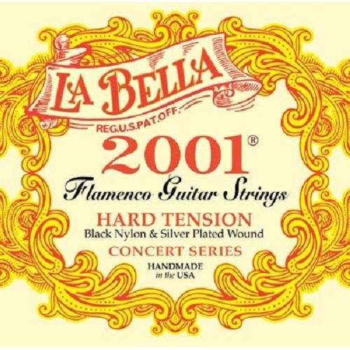 La Bella 2001 Flamenco Guitar Strings - Hard Tension