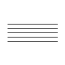 Music Stamp MSN-1 Standard Notation (5-Line Staff)